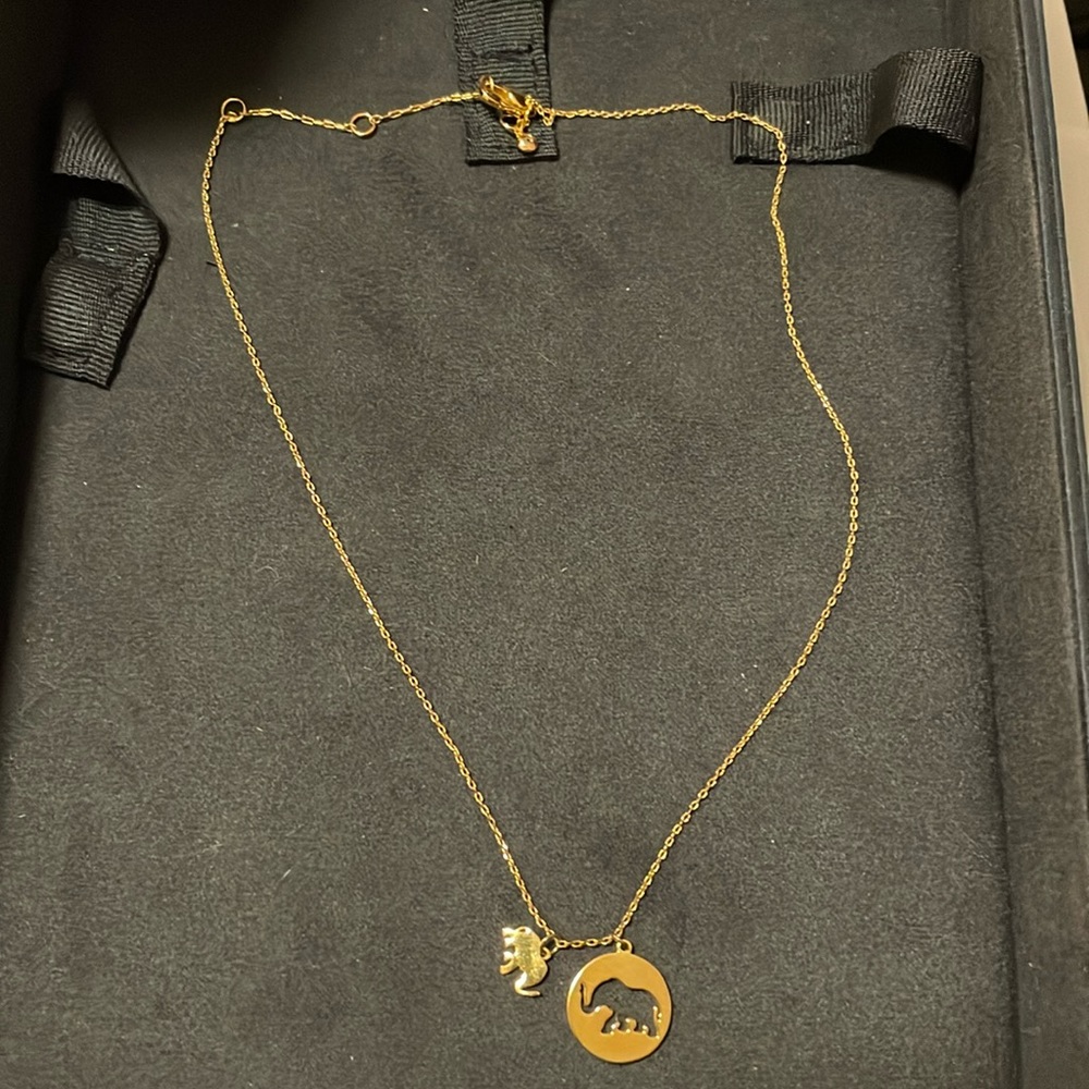 Kate spade elephant necklace